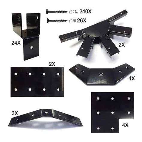 metal brackets for gazebo|gazebo hardware for wooden gazebos.